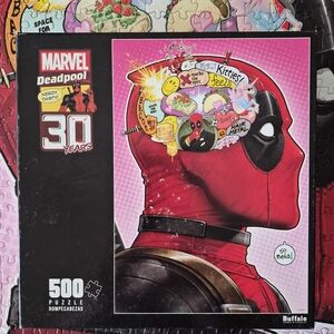 Marvel Deadpool 30th Anniversary Puzzle with Red and Black